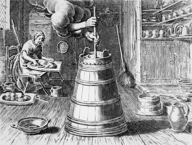 butter production on the 17th th century