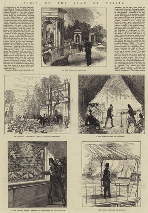 Visit of the Shah of Persia (engraving)