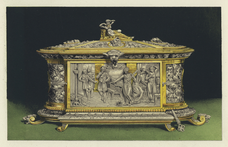 Casket in Oxydised Silver (chromolitho)