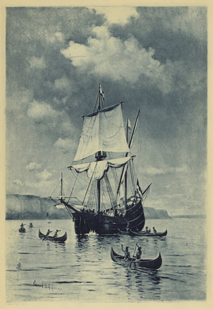 The Discovery of the Hudson (litho)