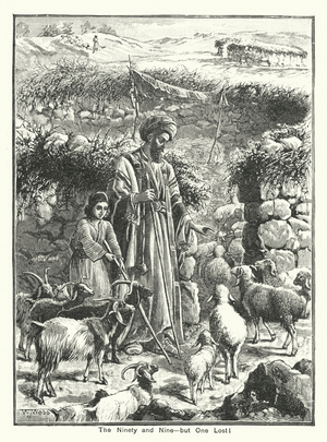 The Ninety and Nine, but One Lost (engraving)