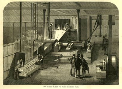 New Rolling Machine, Horseshoe Nails Magazine Plate, UK, 1870s