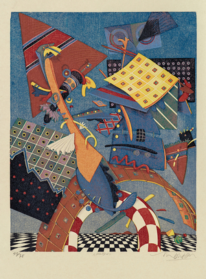 Xanthos, 1997 (woodcut)