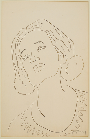 Study of a Girl #3, 1931 (ink on paper)