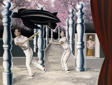 The Secret Player, 1927 (oil on canvas)