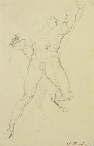 Haman, After Michelangelo, (pen and grey ink)