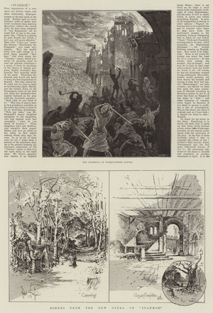 Scenes from the New Opera of "Ivanhoe" (engraving)
