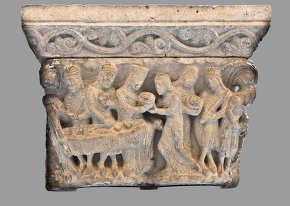 The Death of Saint John the Baptist, 12th century (stone)