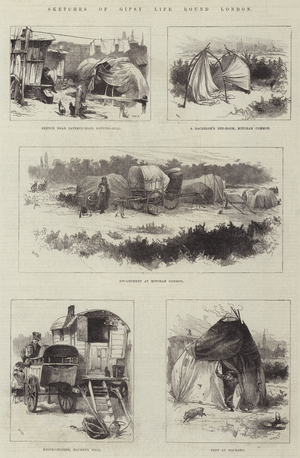 Sketches of Gipsy Life round London (engraving)