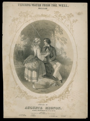 Fetching Water From The Well, c.1770-1959 (print)