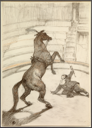 Ecuyere, 19th century (drawing)