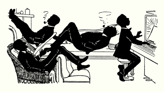 Illustration for We Three and Troddles (lithograph)