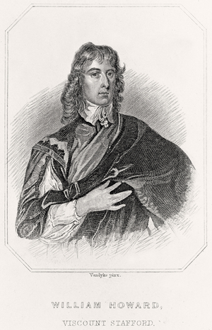Portrait of William Howard, Viscount Stafford, 1835 (litho)