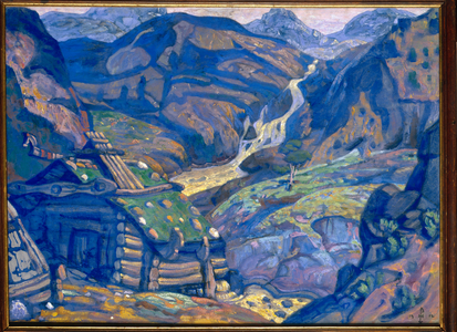 Decor for "Peer Gynt" by Henrik Ibsen, 1912 (tempera on cardboard)