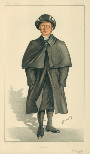 The Bishop of Lichfield, Lichfield, 27 May 1897, Vanity Fair cartoon (colour litho)