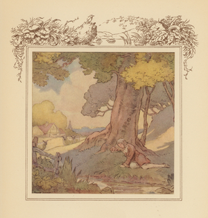 Illustration for Gray’s Elegy (colour litho)