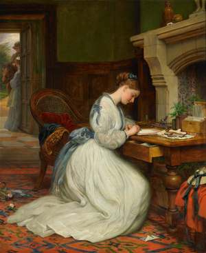 Yes or No?, 1872 (oil on panel)