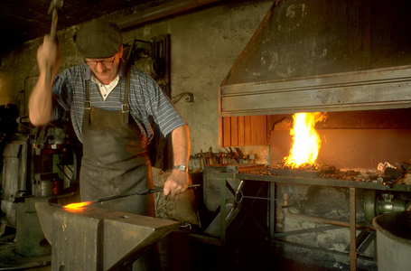 Blacksmith at work, 1998 (photo)