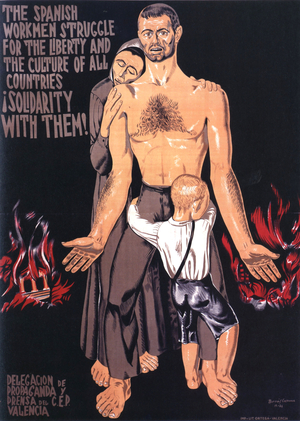 Spanish Civil War, poster, Spain, 1930s