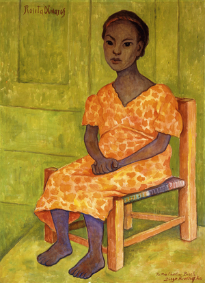 Rosita Olivares, 1944 (watercolour on rice paper laid down on board)