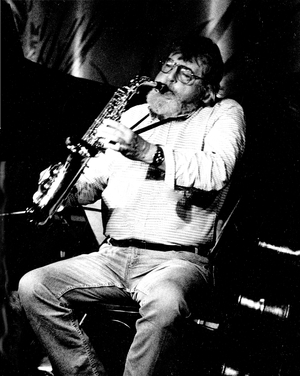 Bud Shank sitting