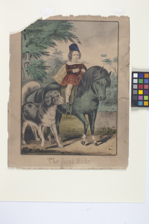 The First Ride (hand-coloured lithograph)