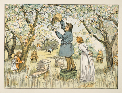 The Bee Farmer,  from Four and Twenty Toilers, pub. 1900 (colour litho)