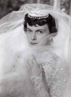 Swedish theatre and movie actress Anita Bjoerk, Germany around 1956 (b/w photo)