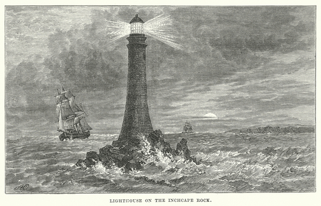 Lighthouse of the Inchcape Rock (engraving)