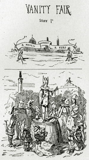 Vanity fair wirtten by William Makepeace Thackeray, 1923