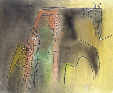 Totem, 1973 (oil on canvas)