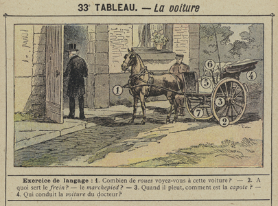 La voiture (colour litho)