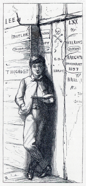 Illustration for Tom Brown's School Days (engraving)