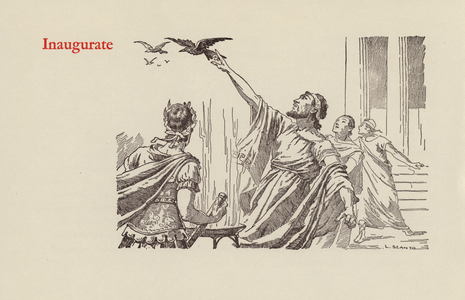 Picturesque Word Origins: Inaugurate (litho)