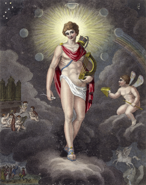 Music (coloured engraving)