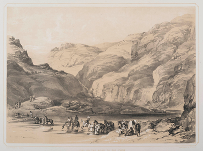 Ford on the Road to Chor, 1846 (litho)