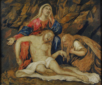 The Dead Christ, 1820s (needlework)