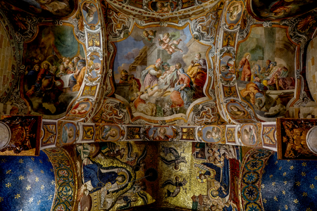 Santa Maria dell'Ammiraglio church, known as La Martorana, Palermo, Sicily, Italy. (photo)
