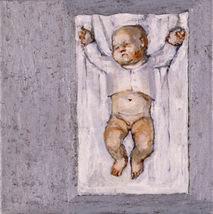 Baby Sleeping 1, 2007 (oil on canvas)