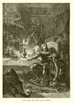 King John and the Black Prince (engraving)