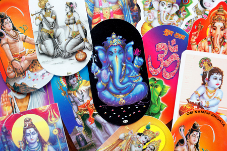 Hindu god images, Ganesh, Krishna, Radha, Shiva, 
, 2019 (photo)