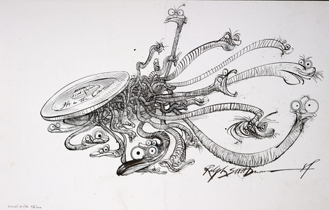 British Politics 1980s, 1981 (ink on paper)