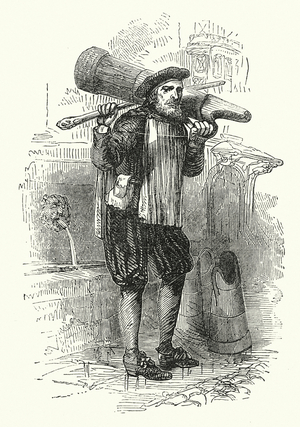 A London water carrier (engraving)