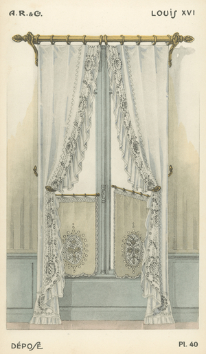 Illustration from interior design product catalogue from A R & Cie, France (colour litho)