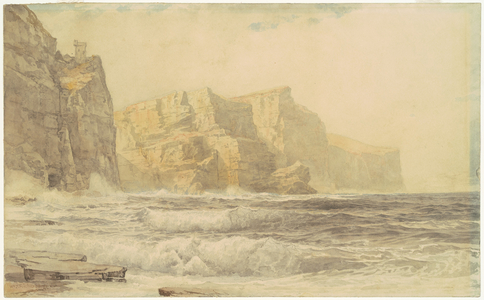 Baldart Castle, Kilkee, County Clare, Ireland, 1892 (watercolour)