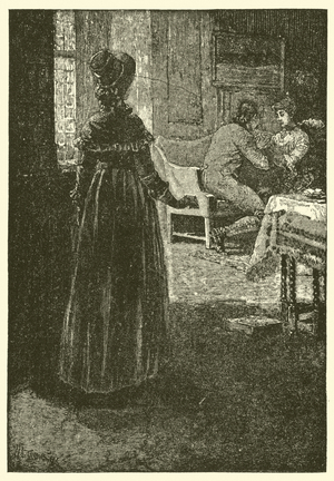 Dorothea surprises Ladislaw (engraving)
