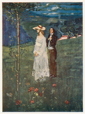 Byron's poem: The Dream (colour litho)