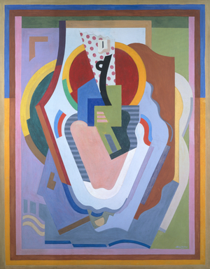 Composition, Madonna and Child, 1930 (oil & tempera on canvas)