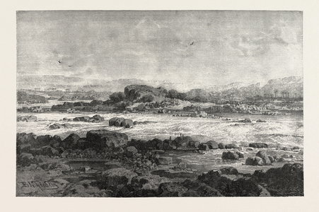 Cataract. Egypt, Engraving 1879