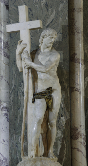 Michelangelo Buonarroti (1475-1564). The Cristo della Minerva. Marble sculpture, 1521. Saint Mary above Minerva. Italy. Rome.